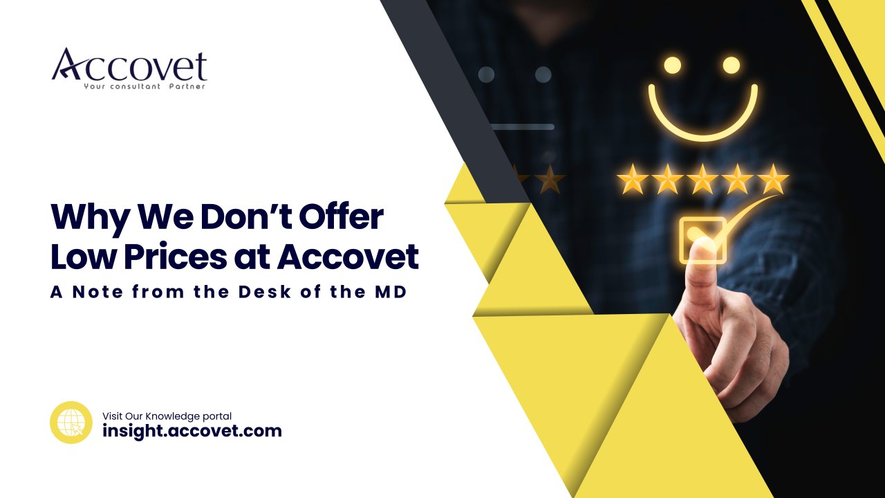 Why We Don’t Offer Low Prices at Accovet – A Note from the Desk of the MD