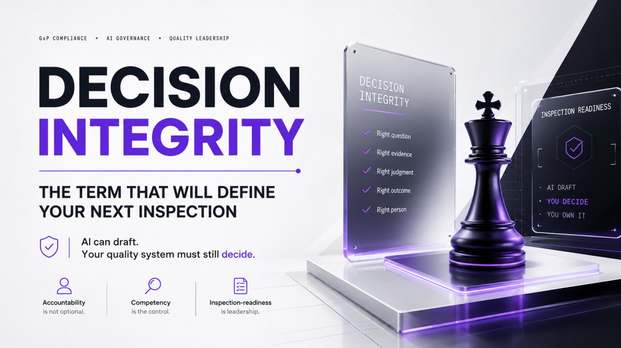 The Term That Will Define Your Next Inspection — And Why Data Integrity Is No Longer Enough